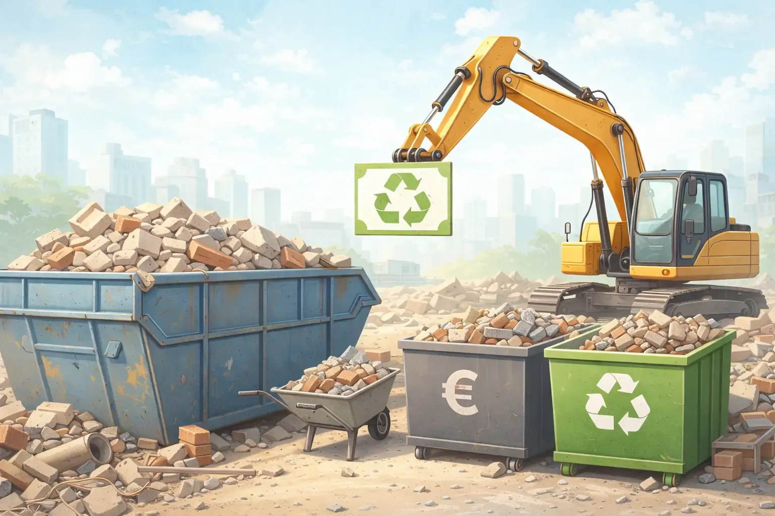 Bauschutt entsorgen 2026: Kosten, Recycling & nachhaltige Entsorgungswege