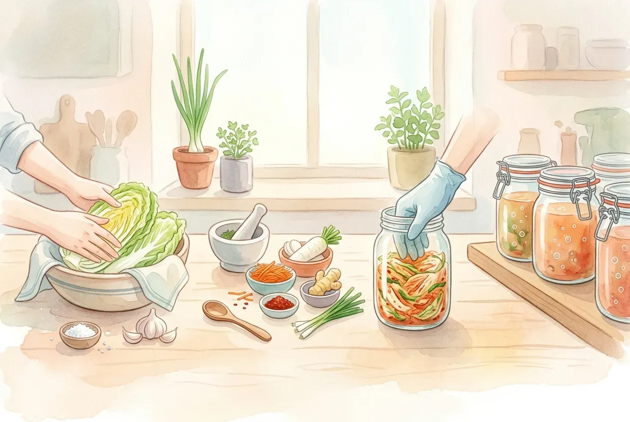 Kimchi fermentieren: Schritt-für-Schritt-Anleitung