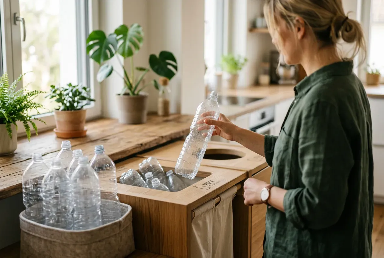 Kreislaufwirtschaft Beispiele im Alltag -- PET-Flaschen-Recycling