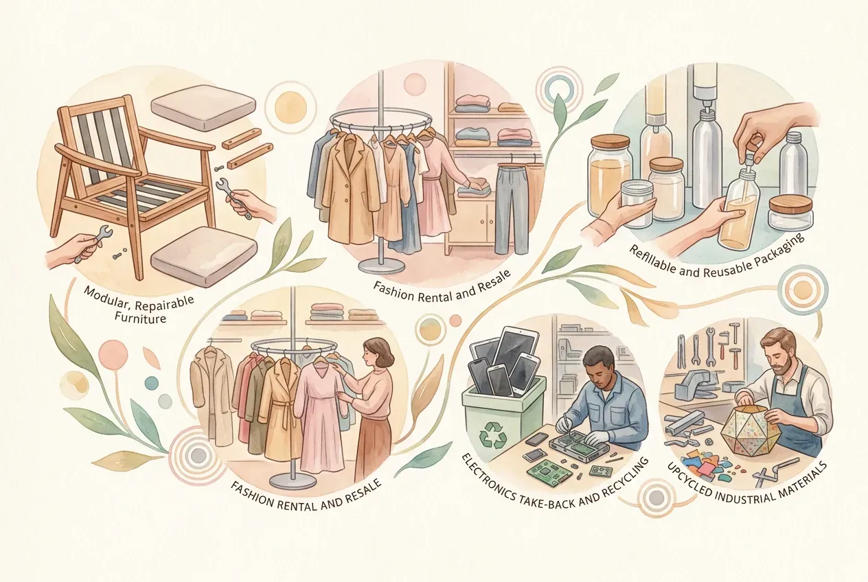 Kreislaufwirtschaft Beispiele aus verschiedenen Branchen im Überblick