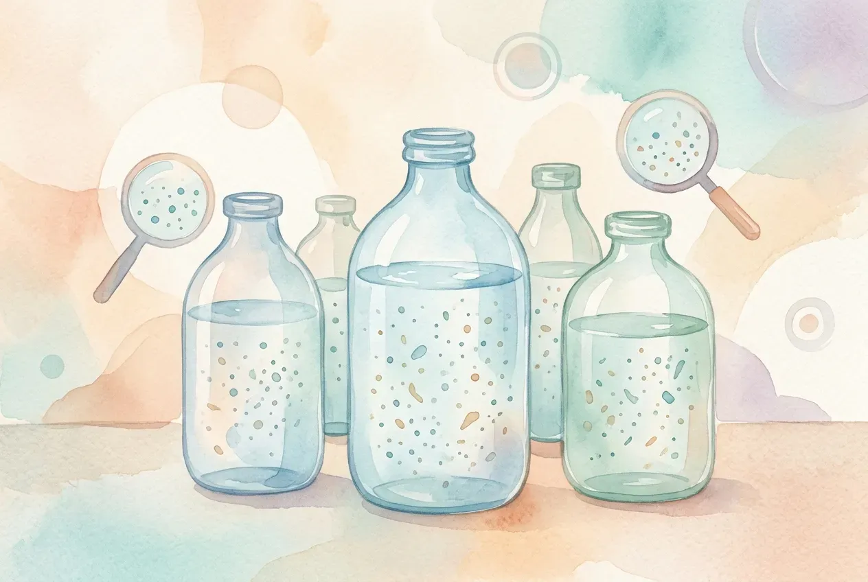 Mikroplastik in Glasflaschen: Was die Studien sagen