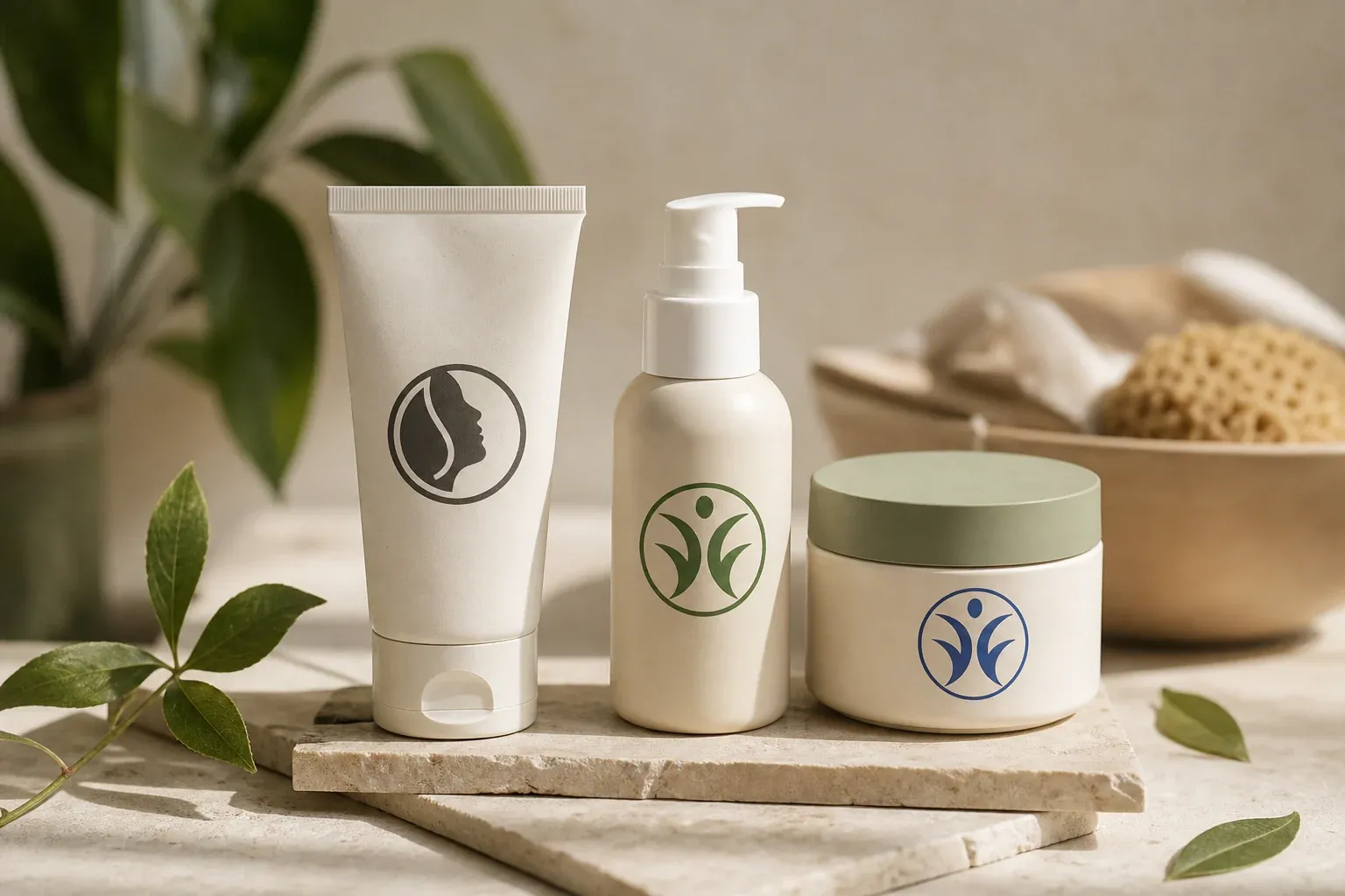 Übersicht der Naturkosmetik-Siegel NATRUE, COSMOS und BDIH mit ihren Kriterien auf Produktverpackungen