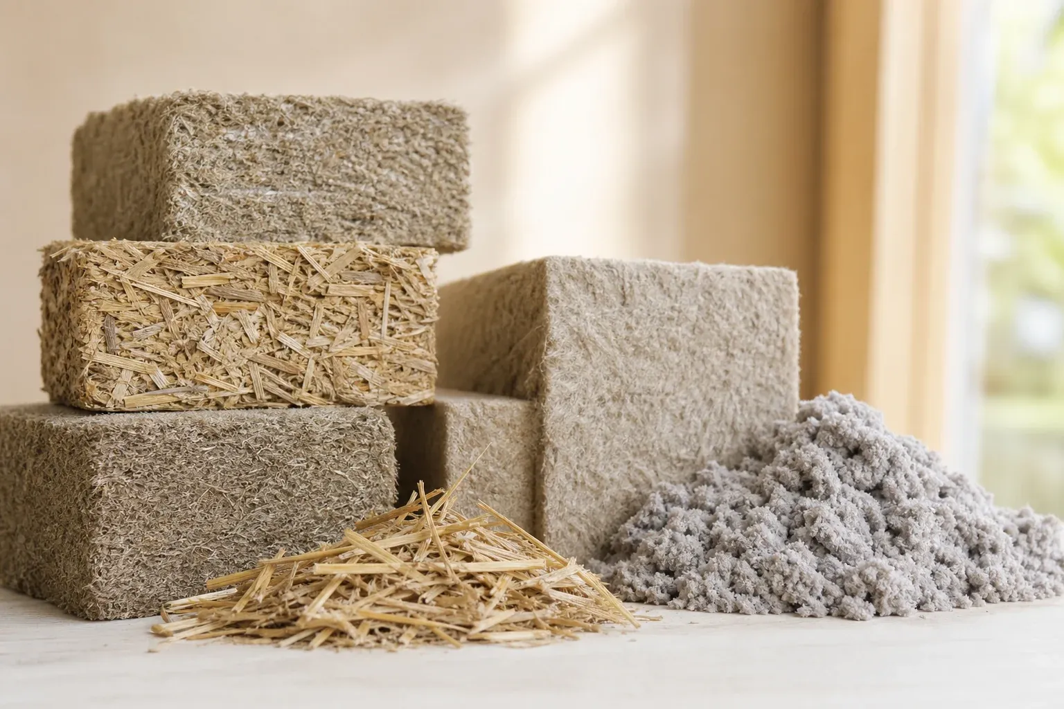 Ökologische Dämmstoffe aus Hanf, Stroh und Zellulose als nachhaltige Materialien für die Gebäudedämmung