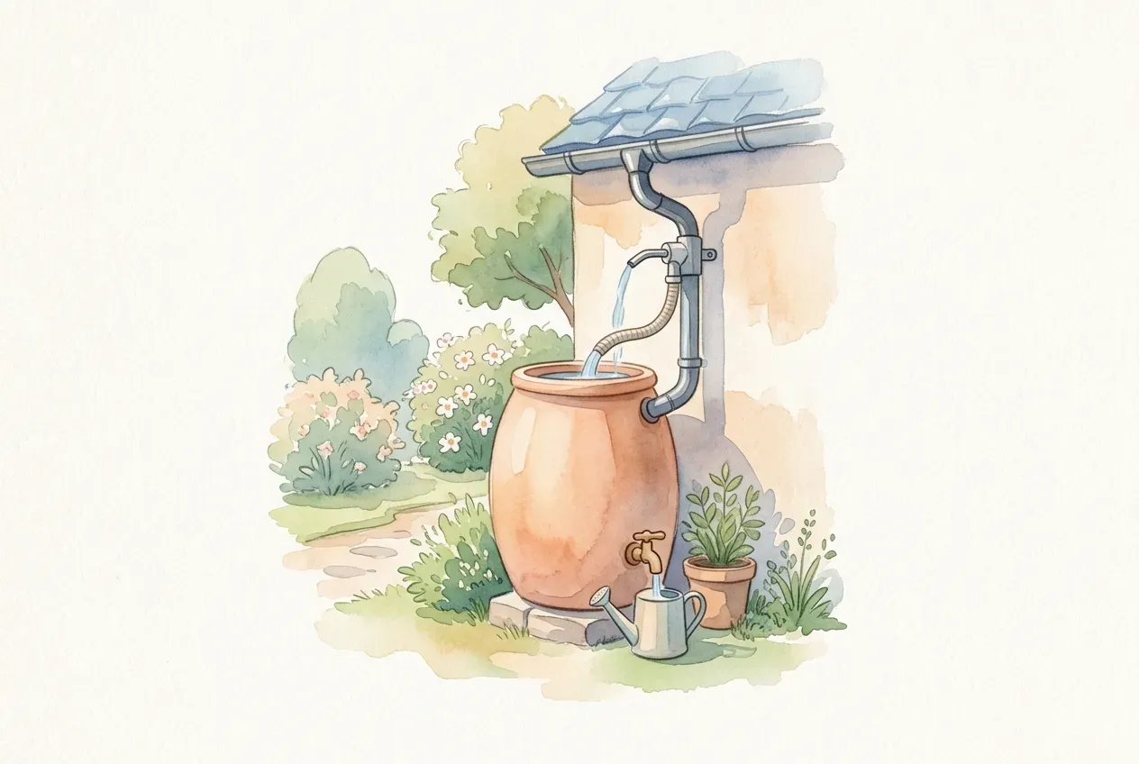 Regenwasser am Fallrohr sammeln: So geht es