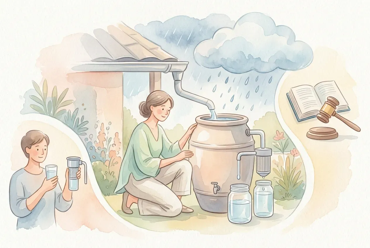 Kann man Regenwasser trinken? Aufbereitung und Recht