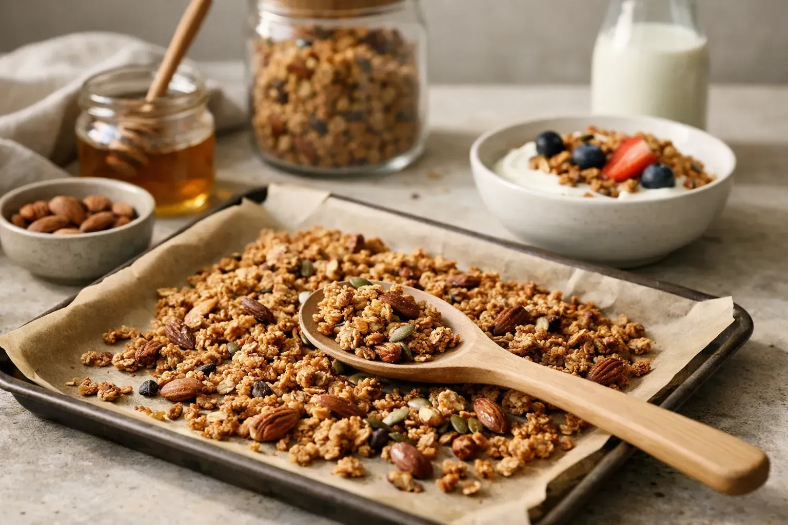 5 Tipps für perfekt knuspriges Granola aus dem Backofen