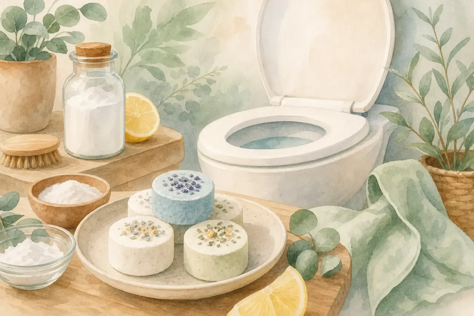 Toilettenbombe: Nachhaltig putzen mit DIY & Hausmitteln