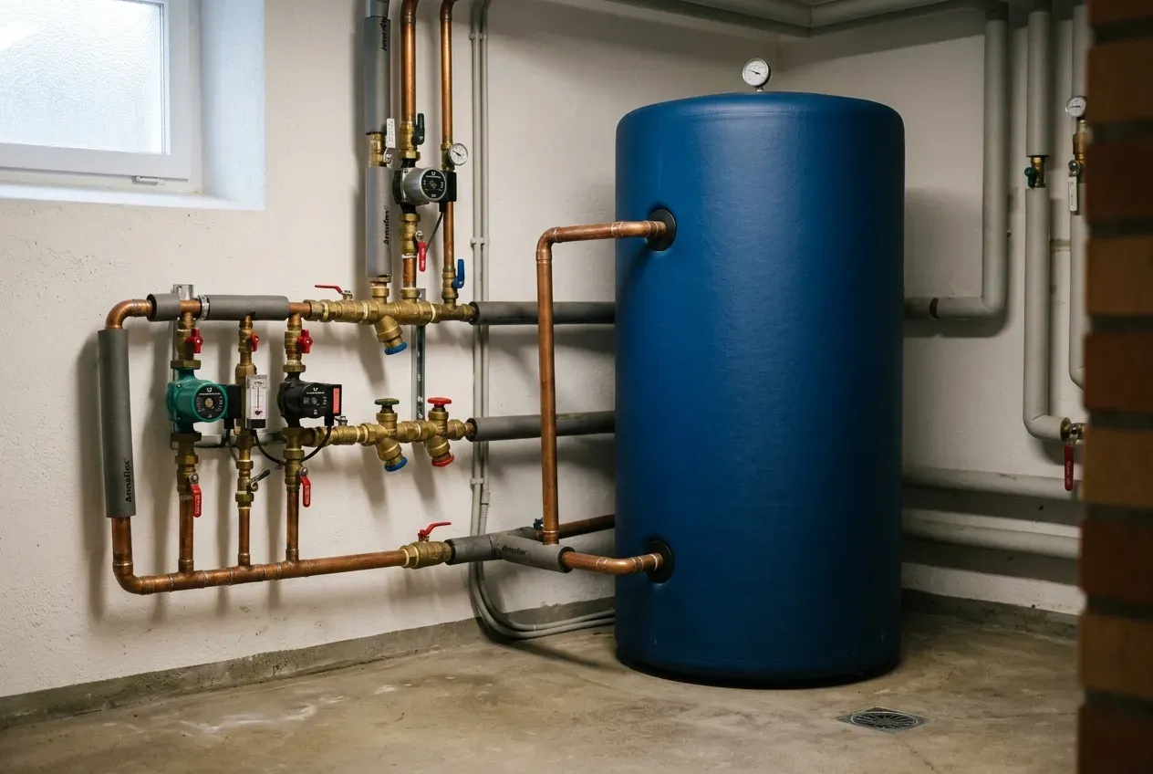 Hydraulischer Abgleich und Pufferspeicher im Heizungskeller