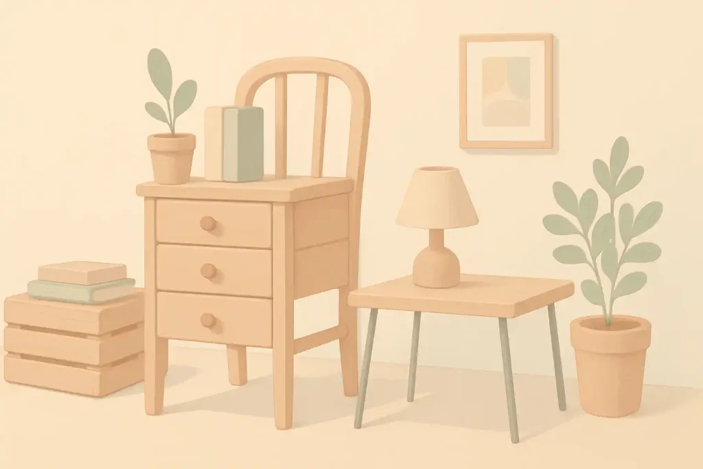 Upcycling Möbel Ideen - Paletten-Sofa und Vintage-Kommode